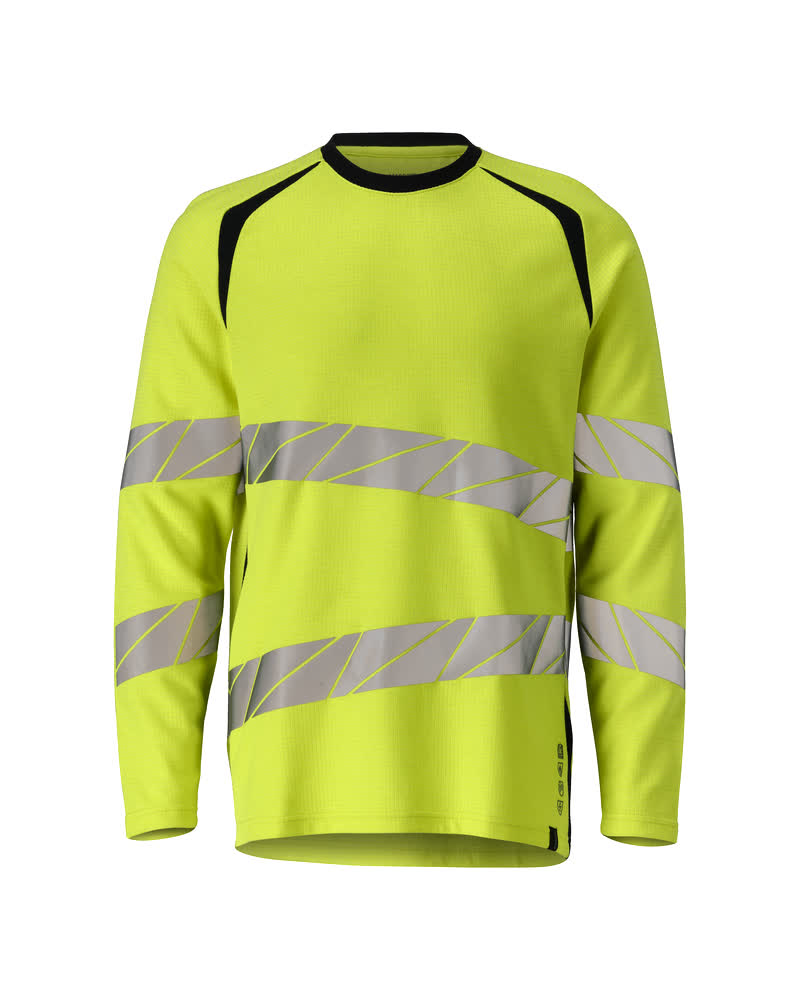 Langarmshirt ACCELERATE MULTISAFE hi-vis yellow/dark navy