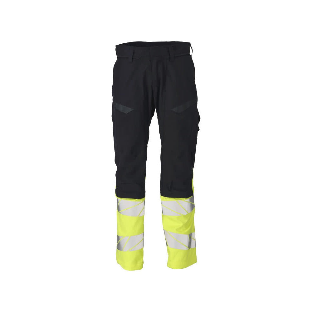 Arbeitshose mit Kniepolstertaschen ACCELERATE MULTISAFE dark navy/hi-vis yellow