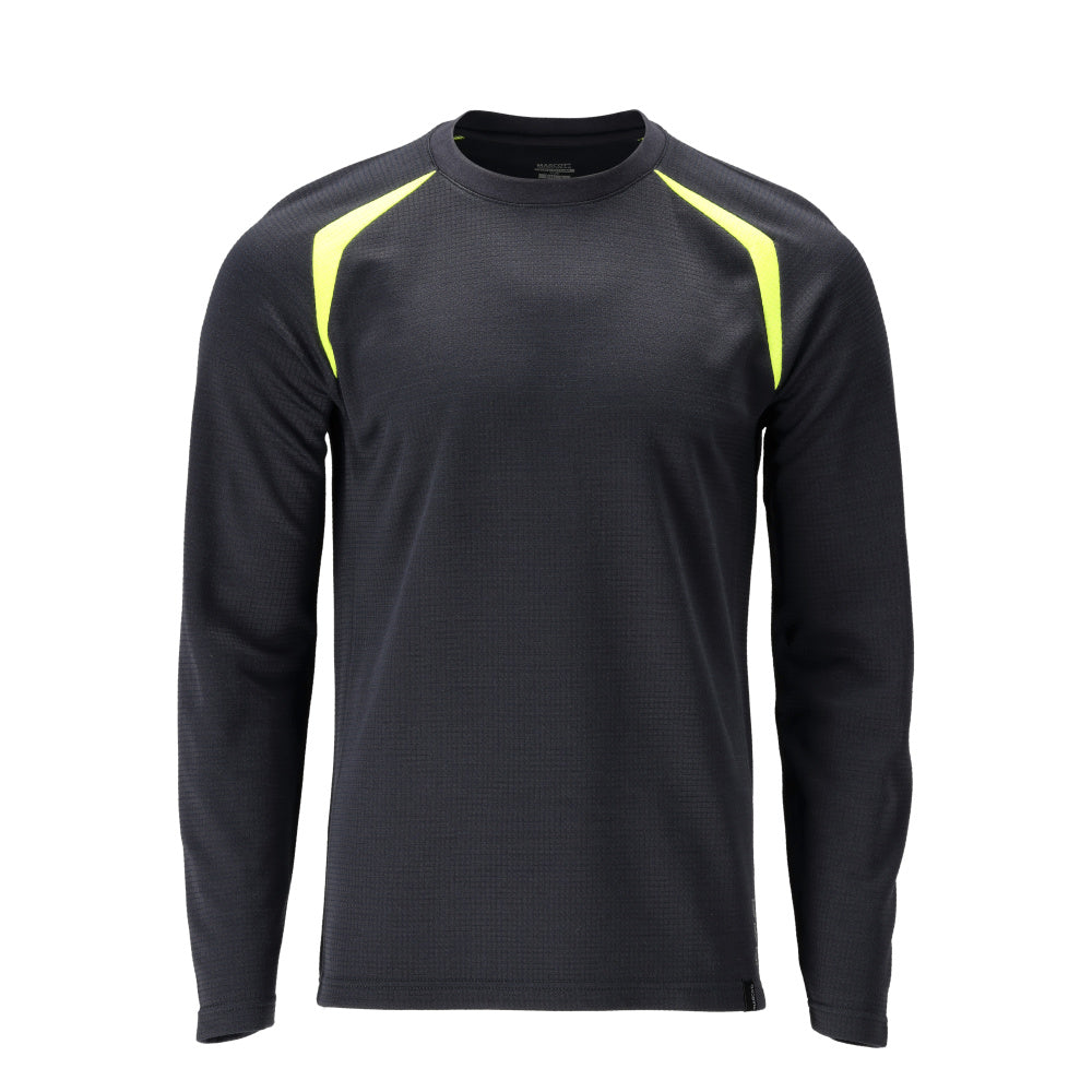 Langarmshirt ACCELERATE MULTISAFE dark navy/hi-vis yellow
