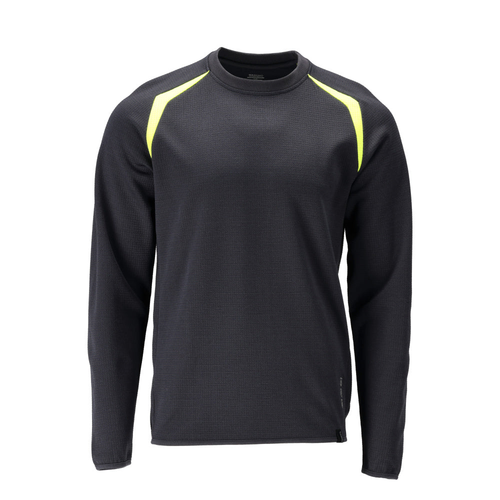 Sweatshirt ACCELERATE MULTISAFE dark navy/hi-vis yellow