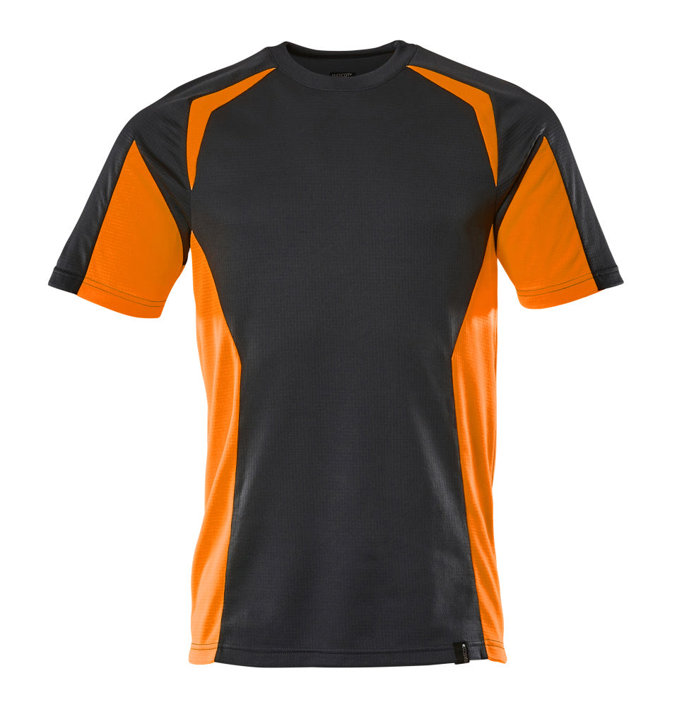 T-Shirt ACCELERATE SAFE dark navy/hi-vis orange