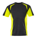 T-Shirt ACCELERATE SAFE black/hi-vis yellow