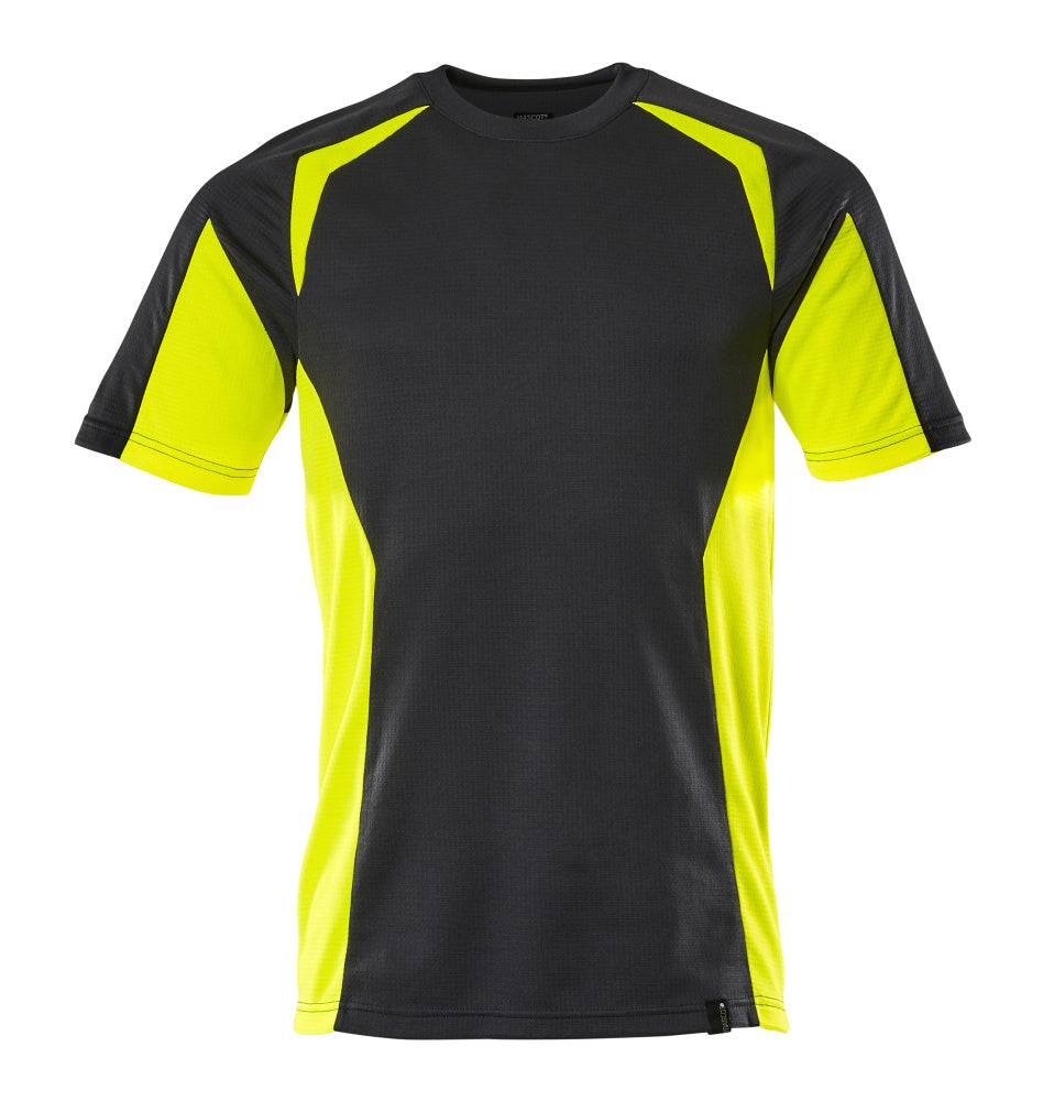 T-Shirt ACCELERATE SAFE black/hi-vis yellow