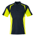 Poloshirt ACCELERATE SAFE dark navy/hi-vis yellow
