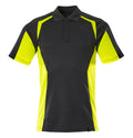 Poloshirt ACCELERATE SAFE black/hi-vis yellow