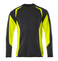 Sweatshirt ACCELERATE SAFE black/hi-vis yellow