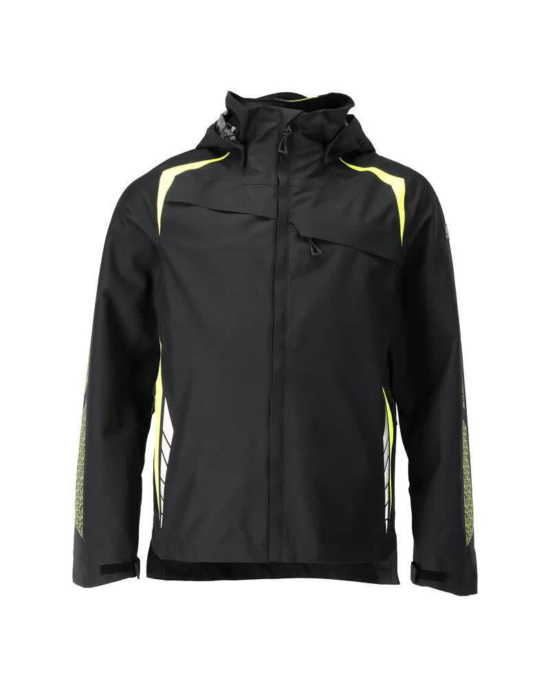 Hardshell-Jacke ACCELERATE SAFE black/hi-vis yellow