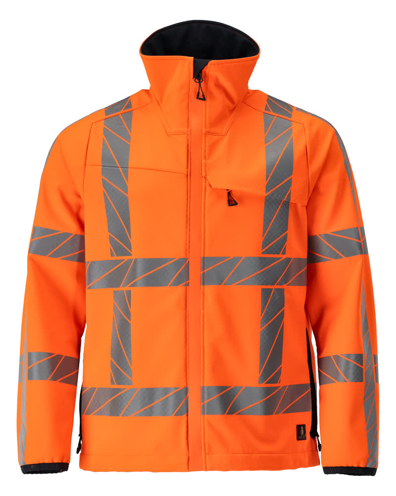 Softshell-Jacke ACCELERATE SAFE warnschutz-orange