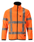 Fleecepullover mit Reißverschluss ACCELERATE SAFE warnschutz-orange