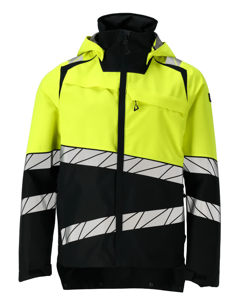 Hardshell-Jacke ACCELERATE SAFE black/hi-vis yellow