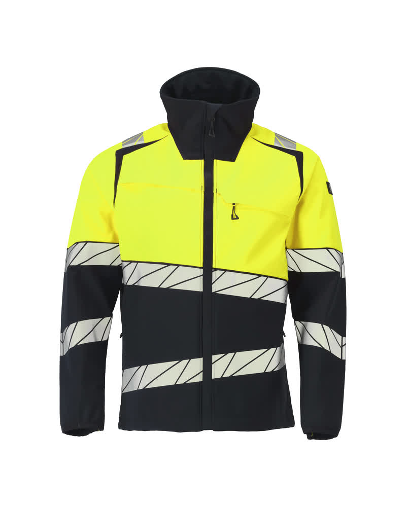 Softshell-Jacke ACCELERATE SAFE dark navy/hi-vis yellow