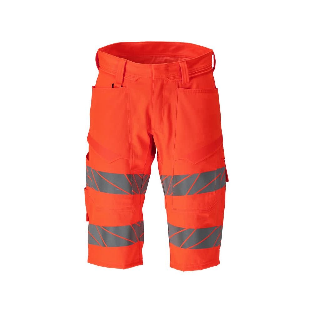 Lange Arbeitsshorts ACCELERATE SAFE warnschutz-rot