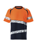 T-Shirt ACCELERATE SAFE dark navy/hi-vis orange