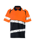 Poloshirt ACCELERATE SAFE dark navy/hi-vis orange