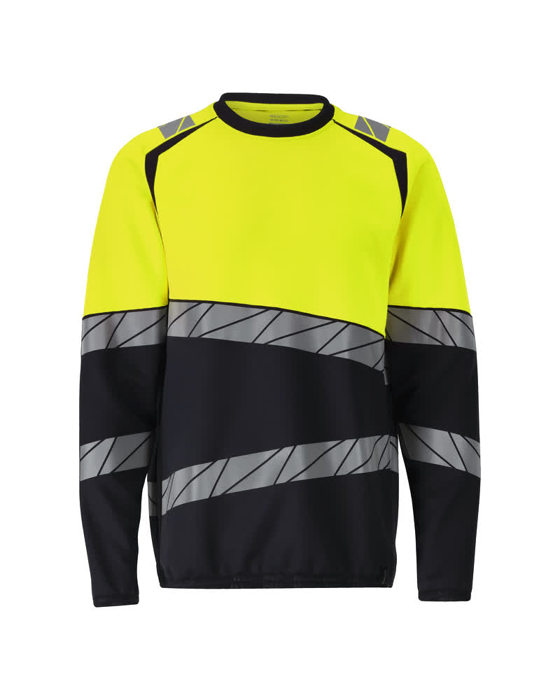 Sweatshirt ACCELERATE SAFE dark navy/hi-vis yellow