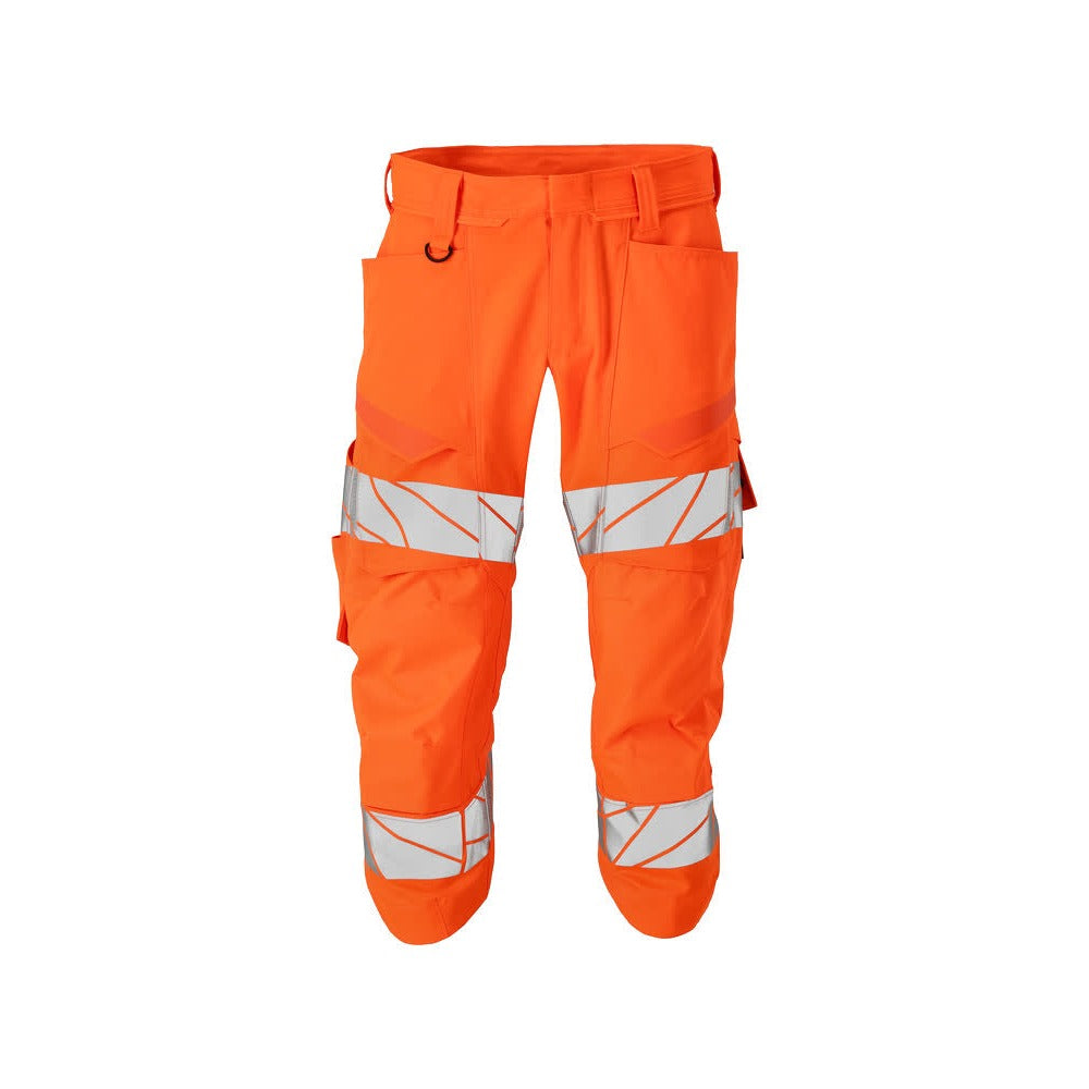 3/4 Arbeitshose mit Kniepolstertaschen ACCELERATE SAFE warnschutz-orange