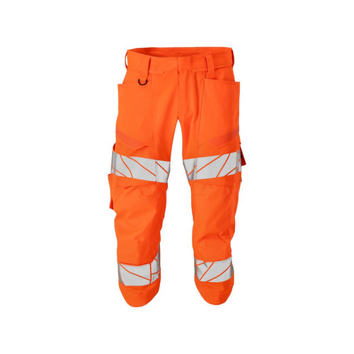 3/4 Arbeitshose mit Kniepolstertaschen ACCELERATE SAFE warnschutz-orange