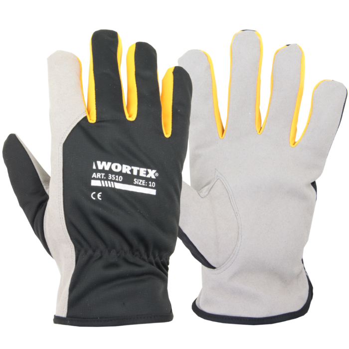 Wortex 3507...3512 sünteetilisest Leder- Winterhandschuhe