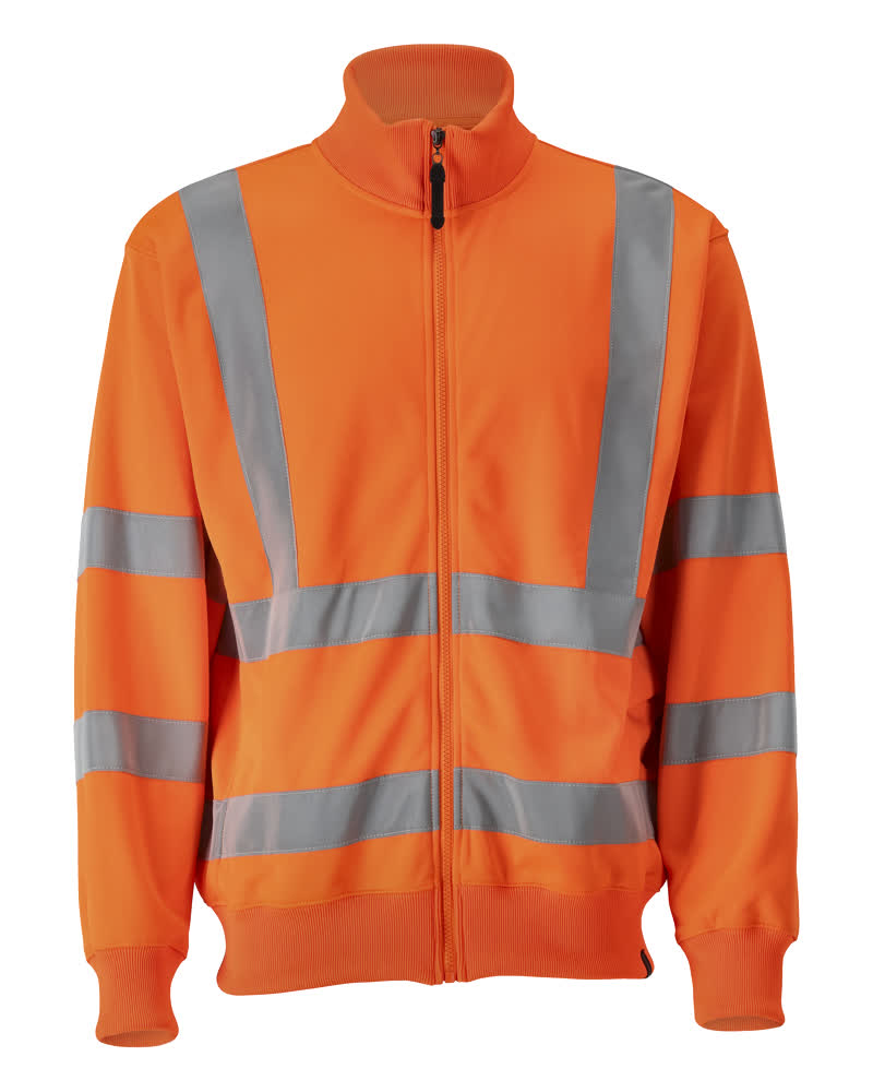 Sweatshirt mit Reißverschluss SAFE CLASSIC warnschutz-orange
