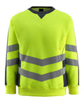 Sweatshirt SAFE SUPREME hi-vis yellow/dark navy