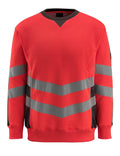 Sweatshirt SAFE SUPREME hi-vis red/dark anthracite