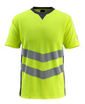 T-Shirt SAFE SUPREME hi-vis yellow/dark navy