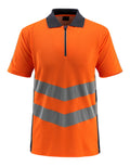 Poloshirt SAFE SUPREME hi-vis orange/dark navy