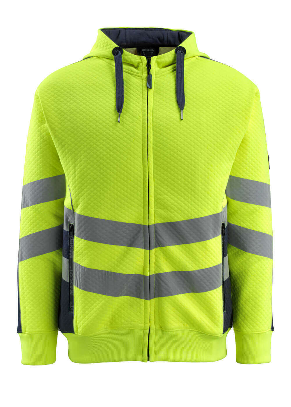 Hoodie mit Reißverschluss SAFE SUPREME hi-vis yellow/dark navy