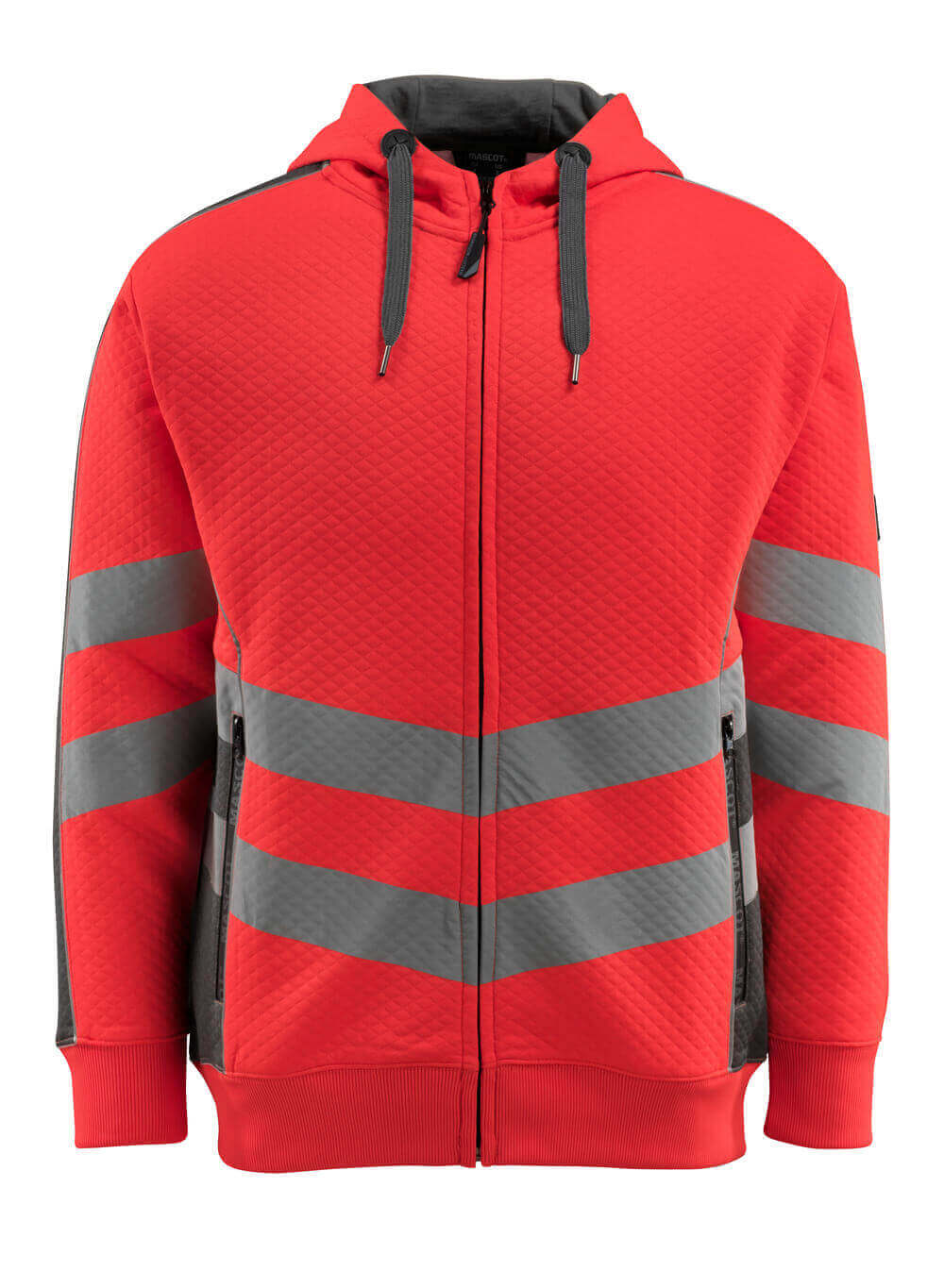Hoodie mit Reißverschluss SAFE SUPREME hi-vis red/dark anthracite