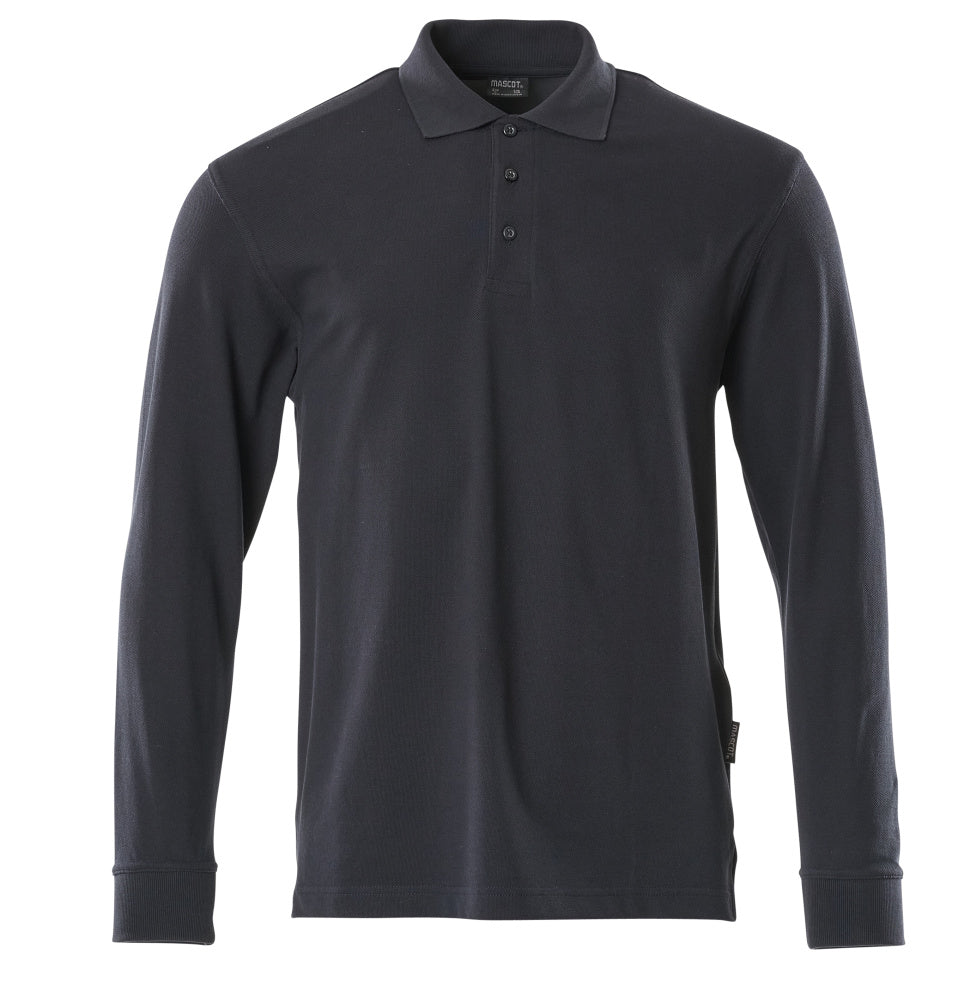 Polo Shirt, long-sleeved CROSSOVER graphite blue