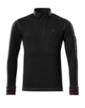 Polo Sweatshirt FRONTLINE schwarz