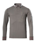 Polo Sweatshirt FRONTLINE light anthracite