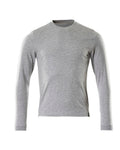 Langarmshirt CROSSOVER grey-flecked