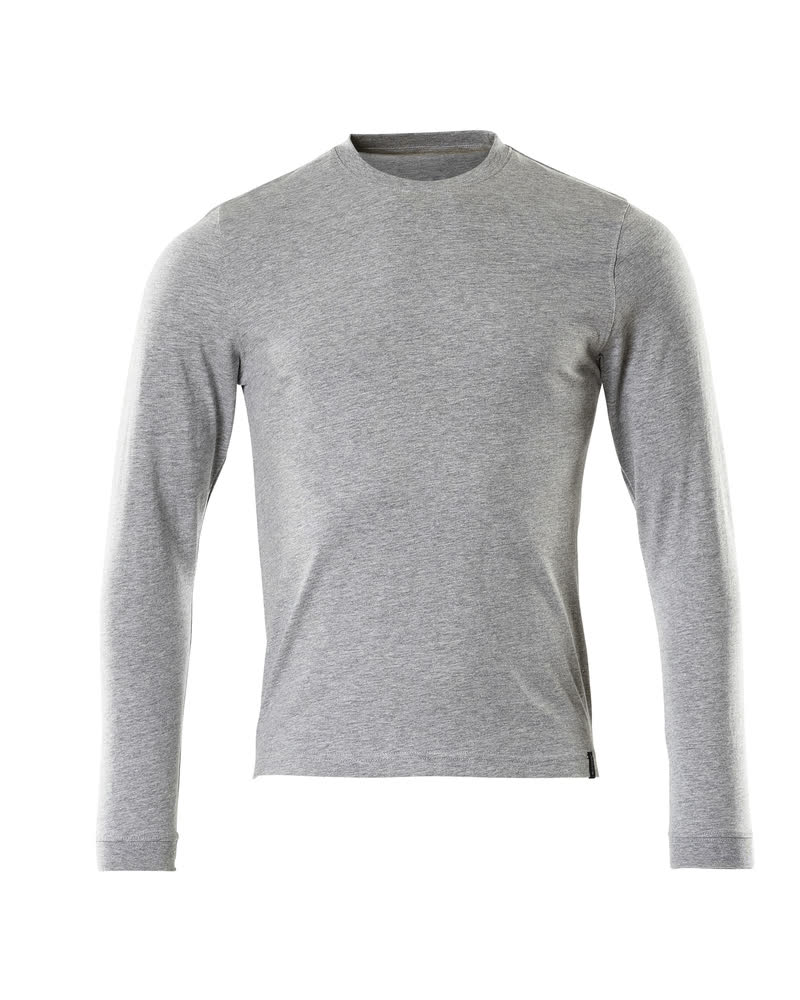 Langarmshirt CROSSOVER grey-flecked