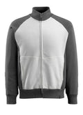Sweatshirt mit Reißverschluss UNIQUE white/dark anthracite
