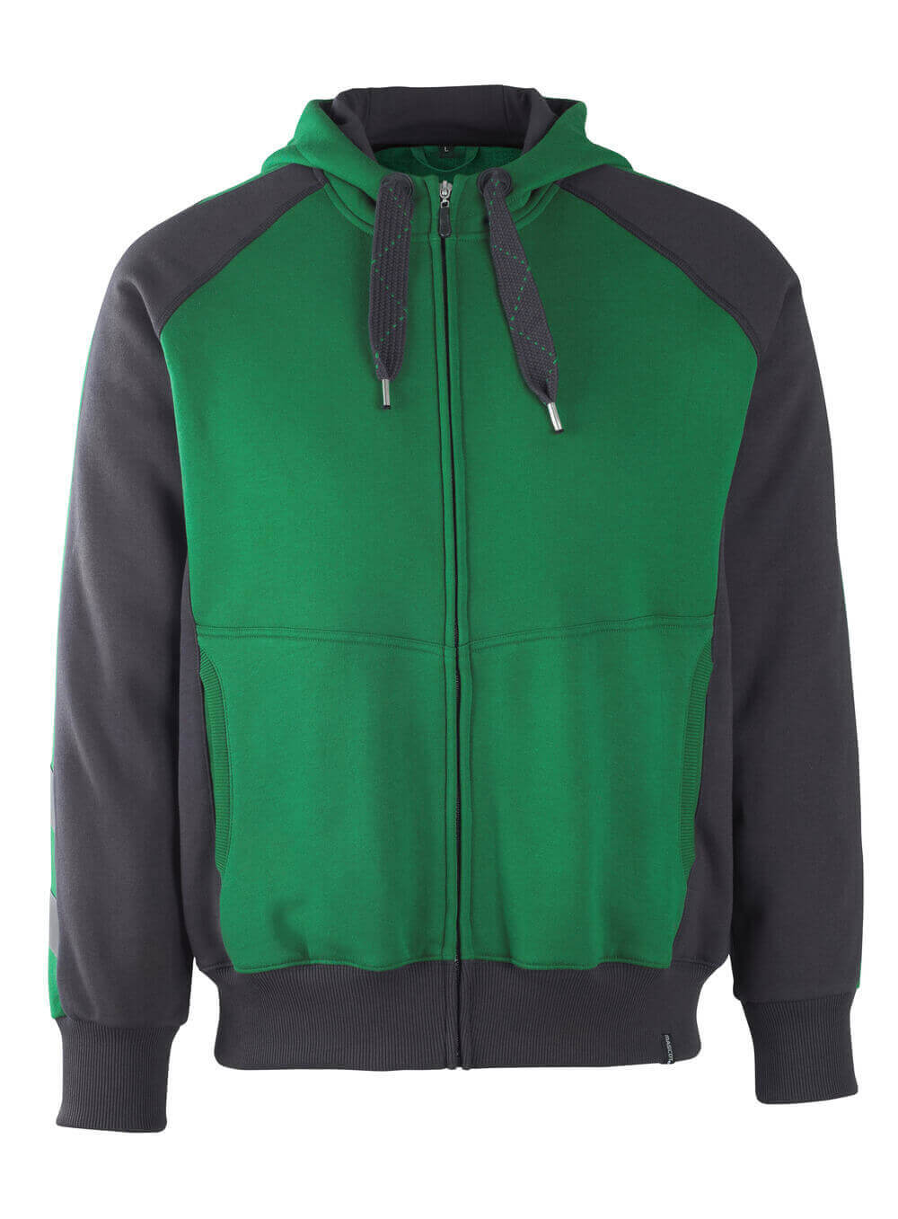 Hoodie mit Reißverschluss UNIQUE green/black