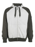 Hoodie mit Reißverschluss UNIQUE white/dark anthracite