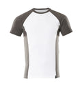 T-Shirt UNIQUE white/dark anthracite