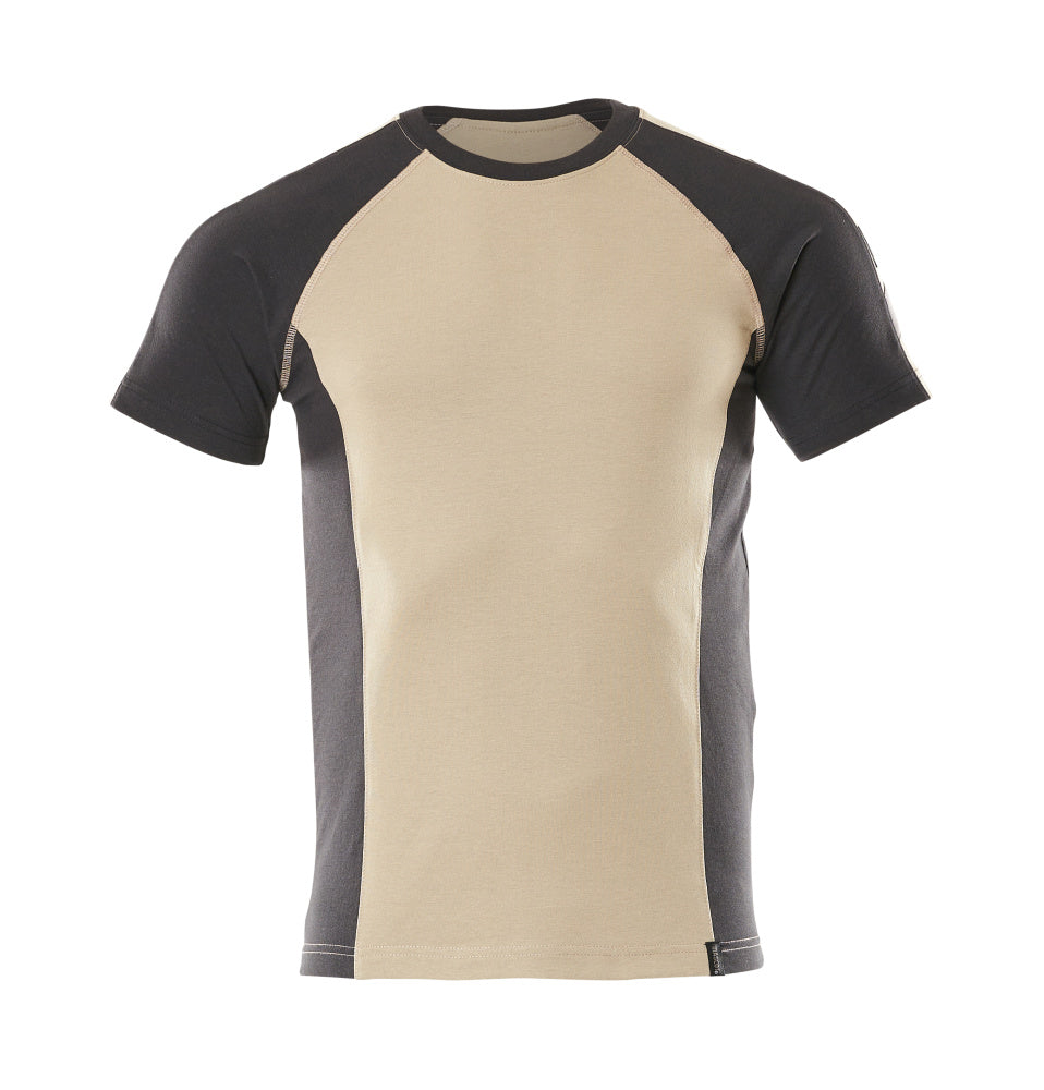 T-Shirt UNIQUE light khaki/black