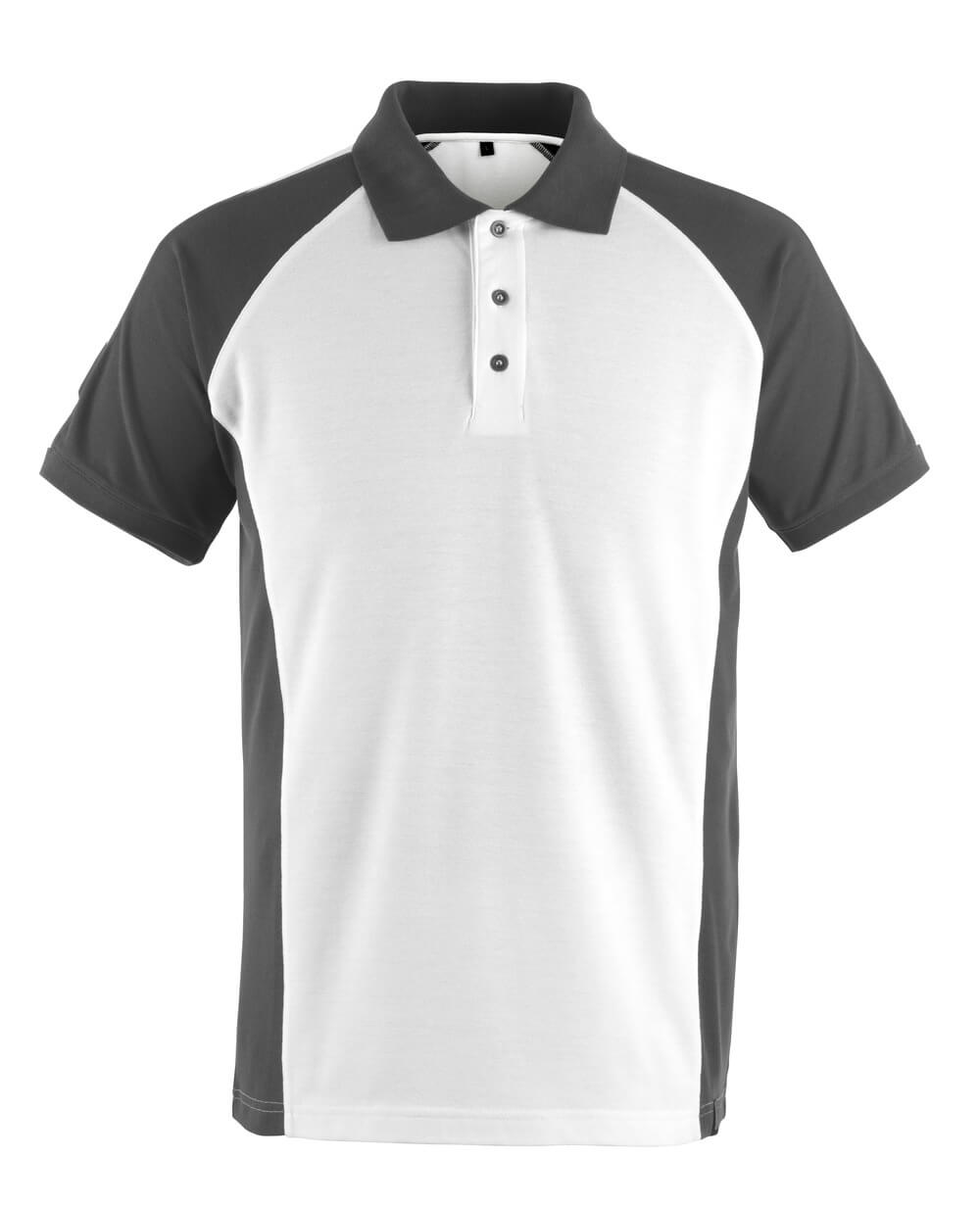 Poloshirt UNIQUE white/dark anthracite