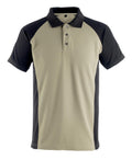 Poloshirt UNIQUE light khaki/black