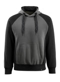 Hoodie UNIQUE dark anthracite/black