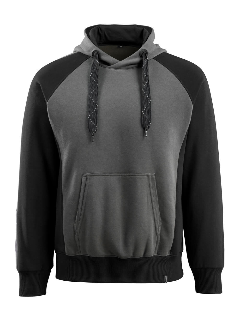 Hoodie UNIQUE dark anthracite/black