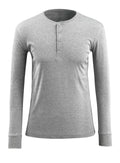 Langarmshirt CROSSOVER grey-flecked