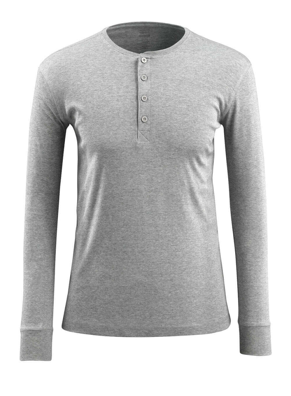 Langarmshirt CROSSOVER grey-flecked