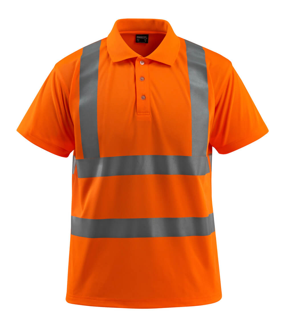 Poloshirt SAFE LIGHT warnschutz-orange