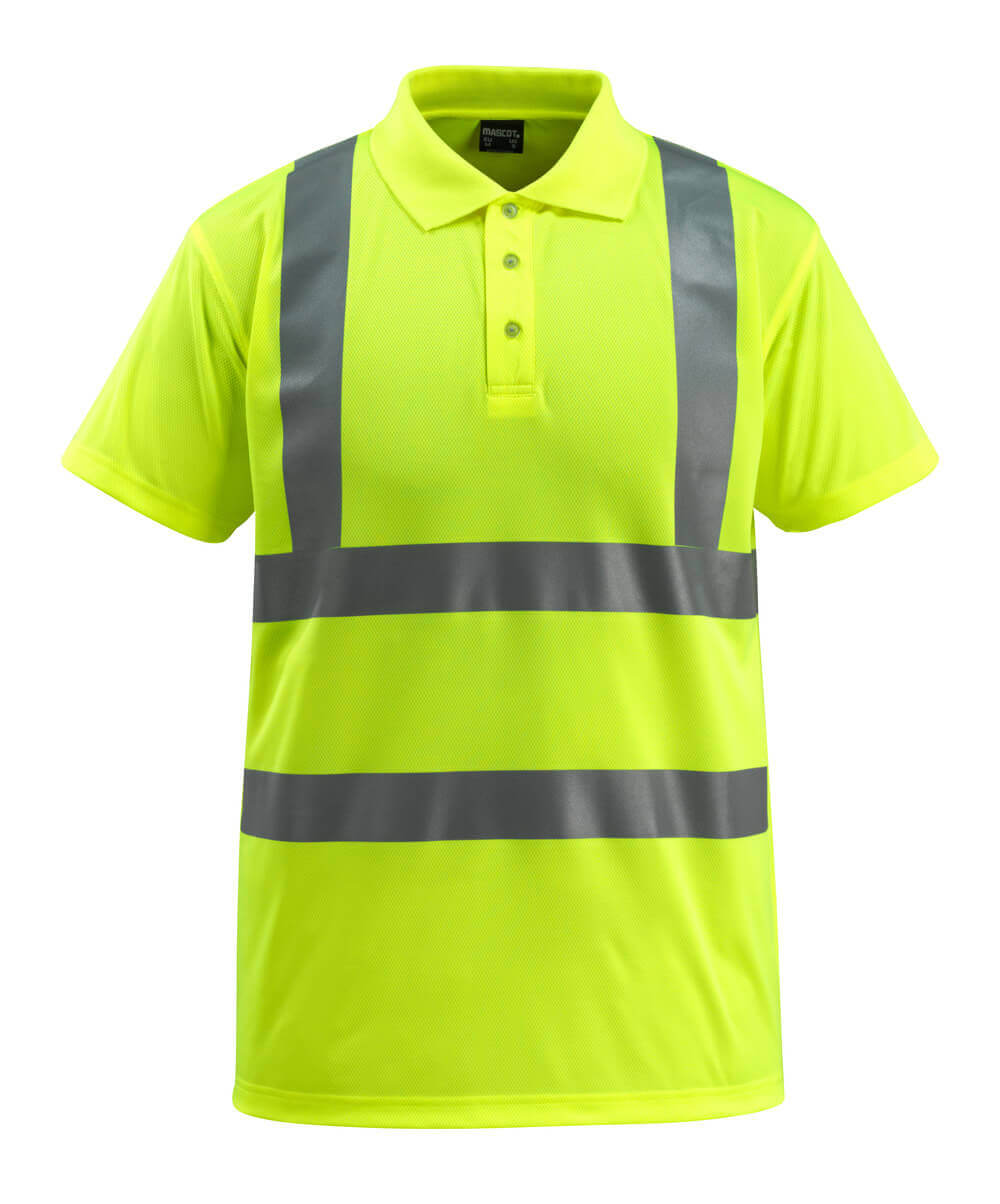 Poloshirt SAFE LIGHT warnschutz-gelb