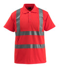 Poloshirt SAFE LIGHT warnschutz-rot