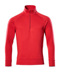 Sweatshirt with half zip CROSSOVER rot