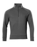 Sweatshirt with half zip CROSSOVER dark anthracite